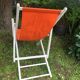 Long chair, Chilean, orange-coloured Transat