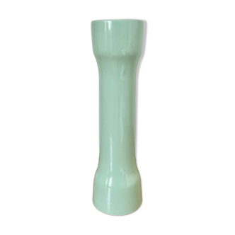 Pastel green graphic ceramic vase