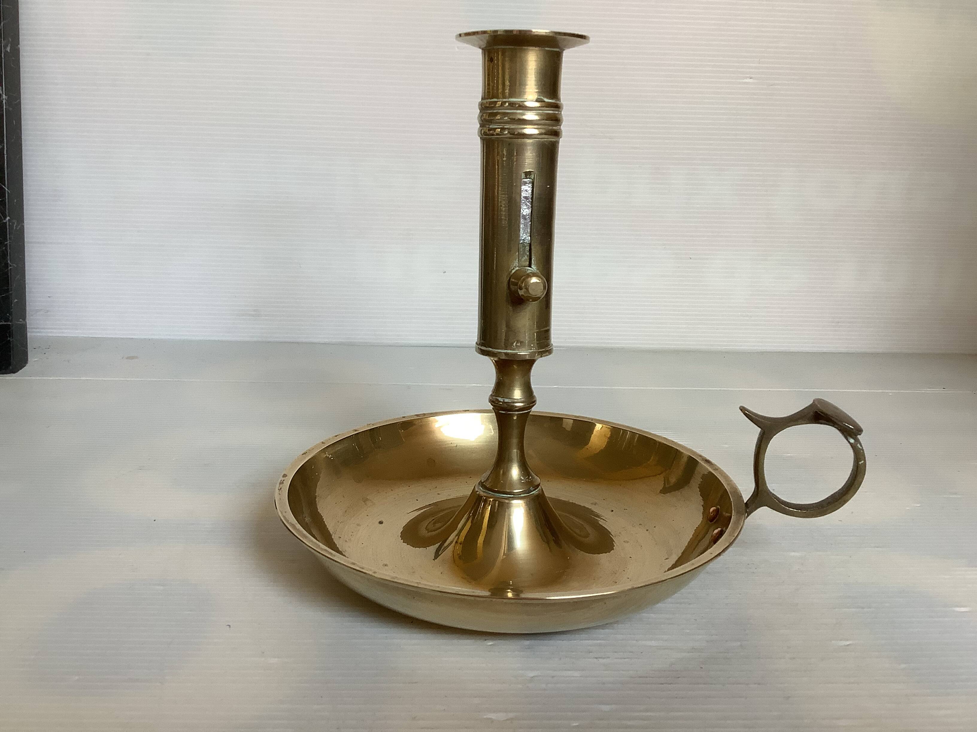 Large brass candlestick rat from the cellar