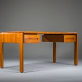 Vintage Danish cabinetmaker desk in teak, 1950s