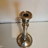 Silver metal candle holder