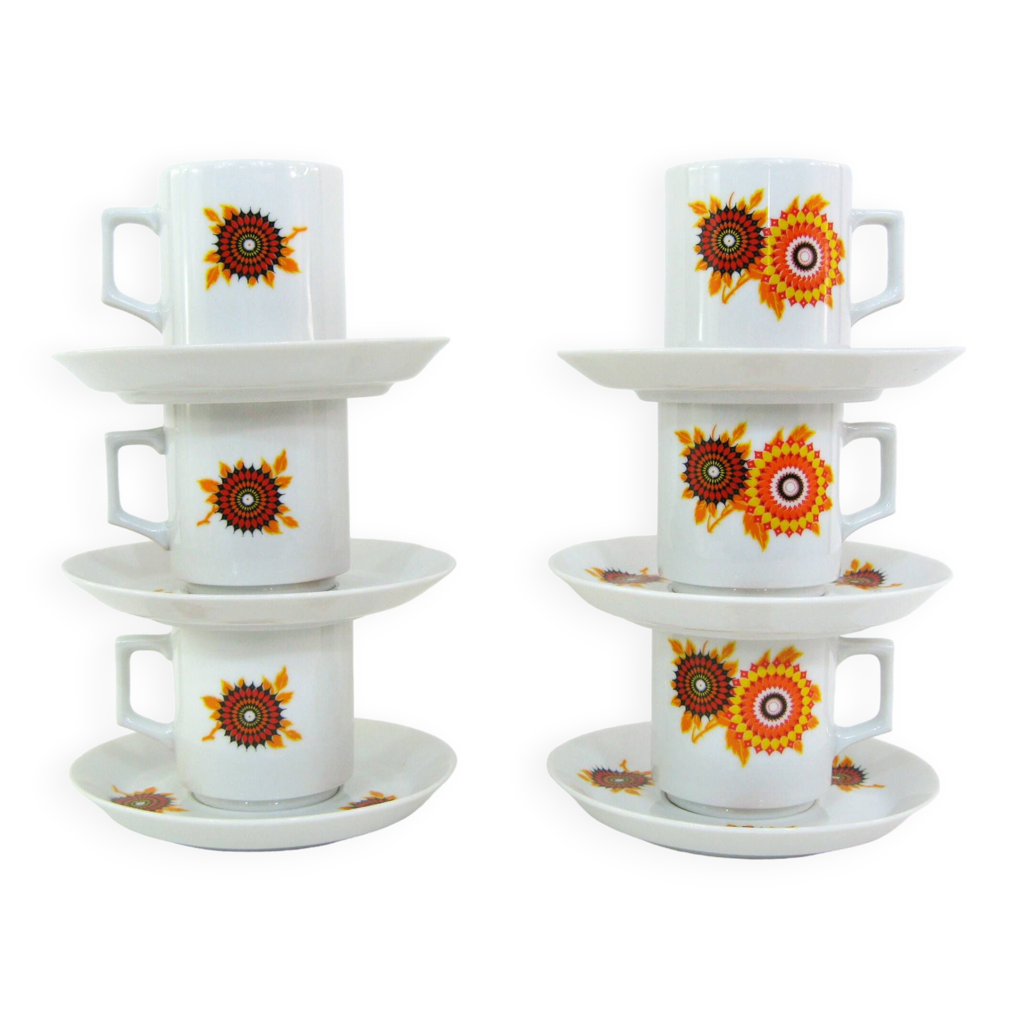 Porcelain Coffee Cups - Winterling Bavaria Germany - Vintage 70s
