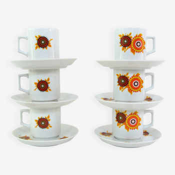 Porcelain coffee cups - Winterling Bavaria Germany - vintage 70s