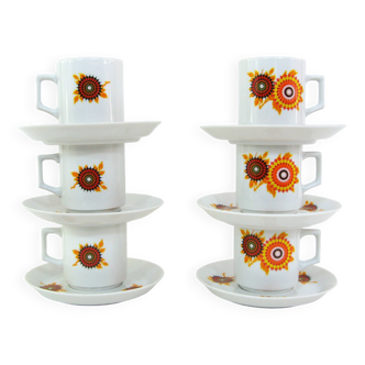 Porcelain Coffee Cups - Winterling Bavaria Germany - Vintage 70s