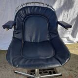 Pair of Gastone Rinaldi Radiofreccia chrome armchairs