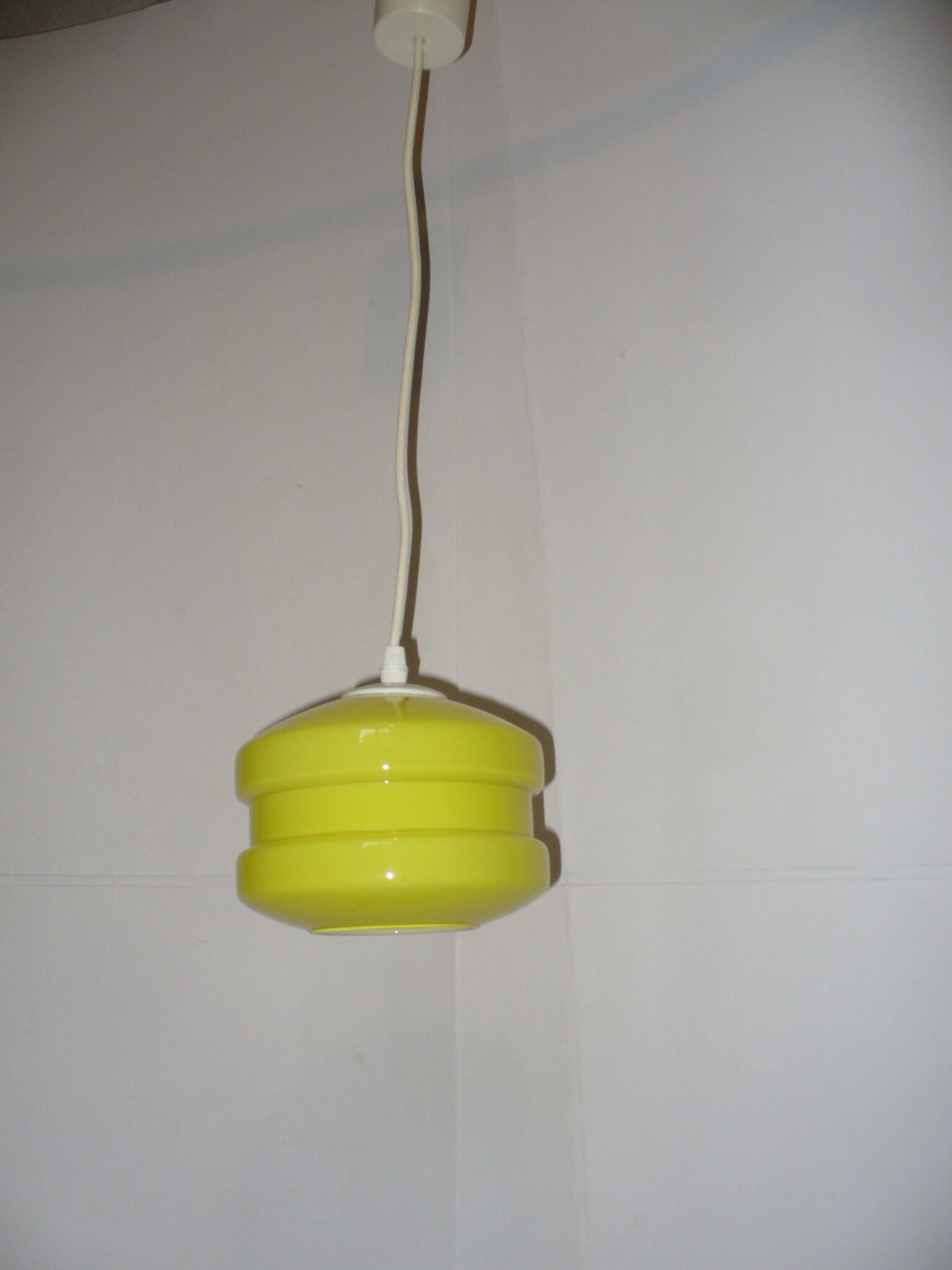 Opaline hanging lamp from the 60/70