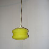 Opaline hanging lamp from the 60/70