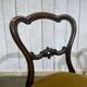 Set of 6 19th century English chairs in walnut