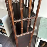 Rattan shelf / bookcase with cabinet