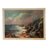 Marine scene by H. Deville
