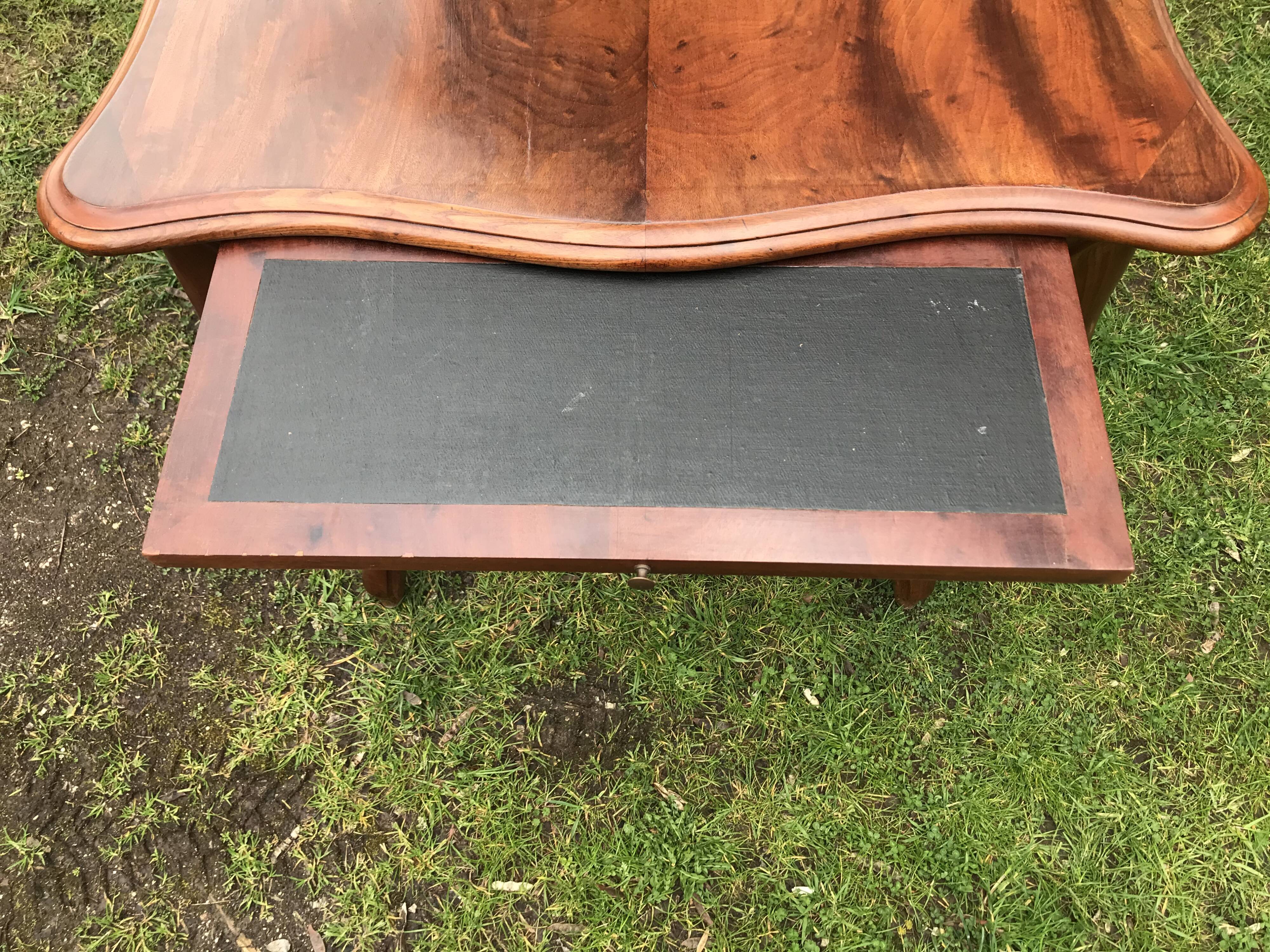 Louis XV-style mahogany desk