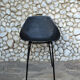 Black shell chair Pierre Guariche for Meurop 1960s