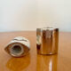 Vintage silver metal salt and pepper shaker