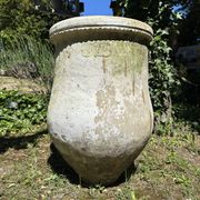 Ancient terracotta pottery jar from the 19th century.