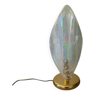 Iridescent Murano glass lamp