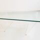 Glass and plexiglass coffee table 1970