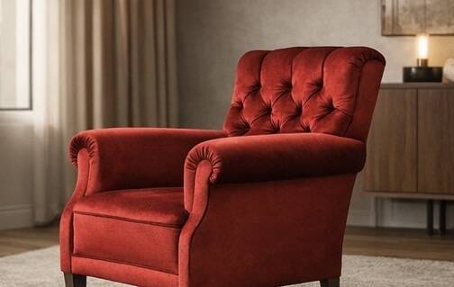 Vintage Pair of Upholstered Armchairs — First Half of the 20th Century