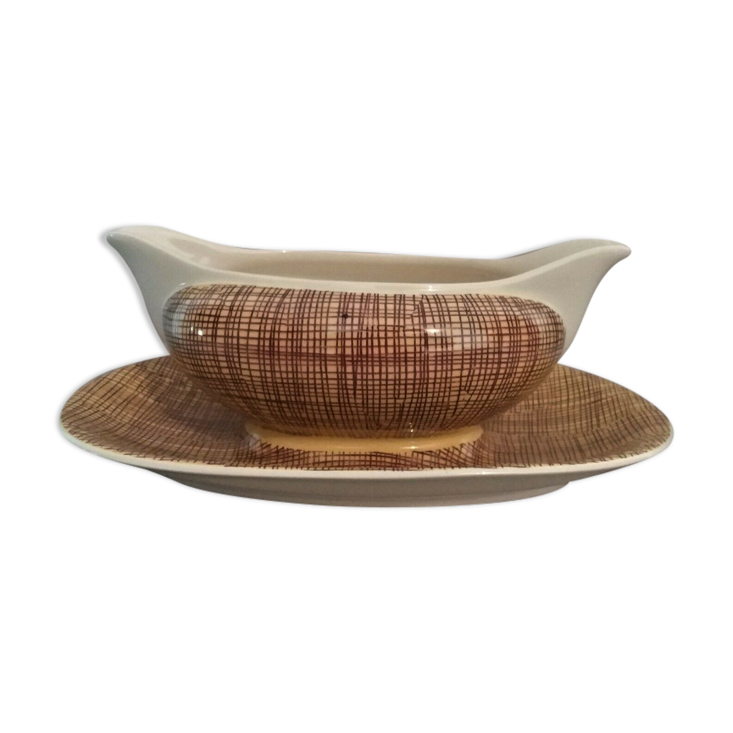 Saucière en faïence Villeroy et Boch modèle Bern années 60