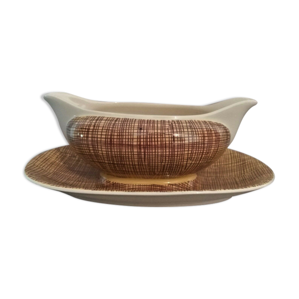 Saucière en faïence Villeroy et Boch modèle Bern années 60