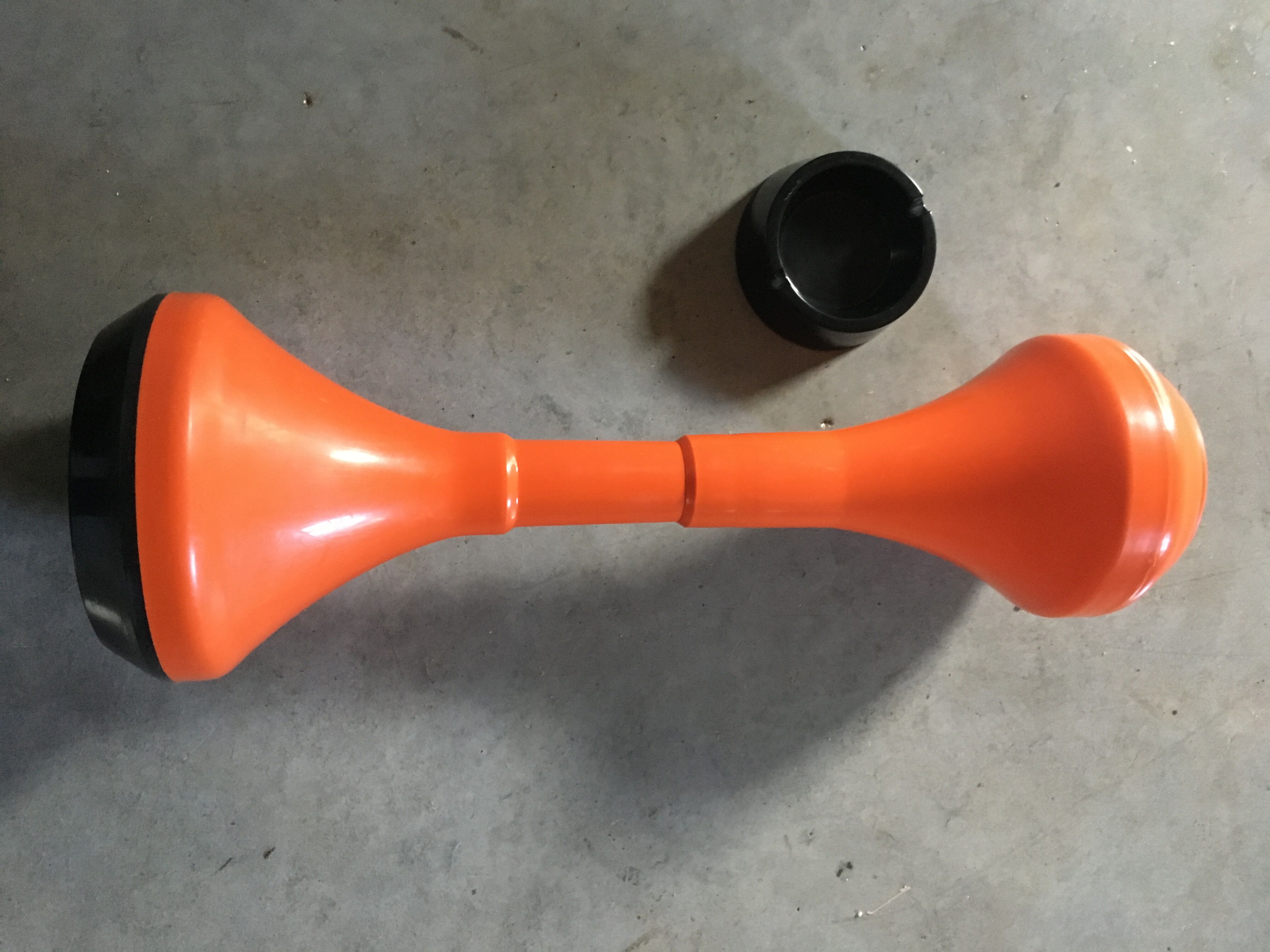 Orange tulip ashtray