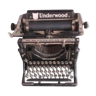Machine à écrire underwood fin 19e siècle début 20e siècle