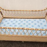 Rattan cot