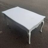 Louis XV style white painted coffee table