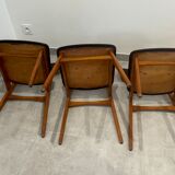 Scandinavian style design chair, set of 3