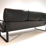 Drabert Lobbytop three-seater leather sofa by Otto Zapf, 1979
