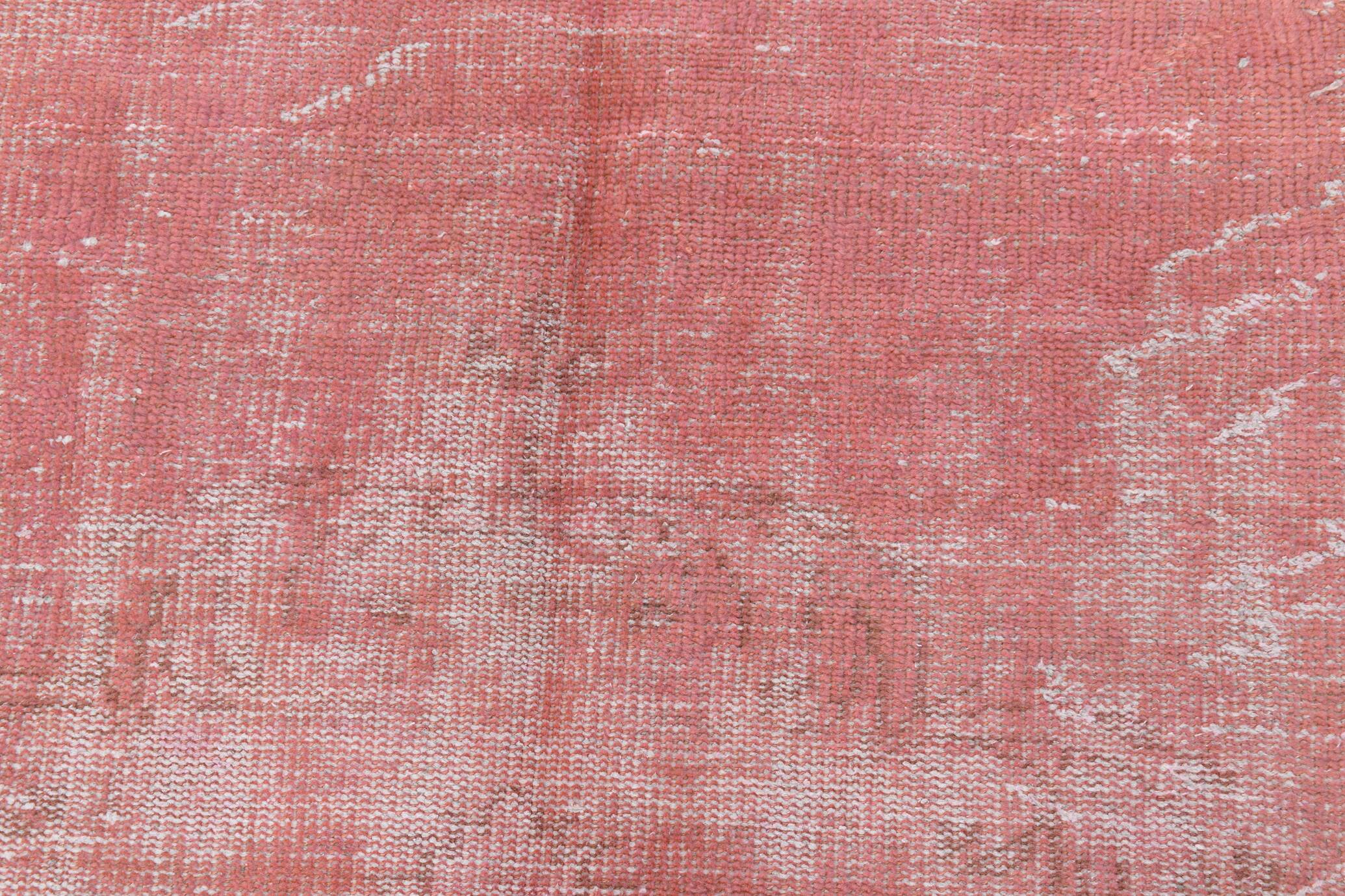 7x10 Blush Pink Vintage Rug, 216x304Cm