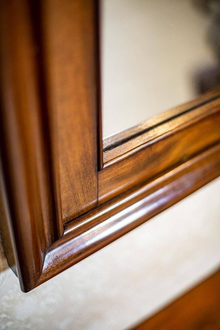 Set of Antique Louis Philippe Mirror and Console Table, 1890s