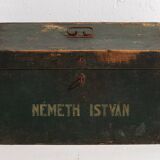 Coffre vert ancien (c.1910) #13
