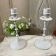 Pair of candle holders 19th century shabby chic