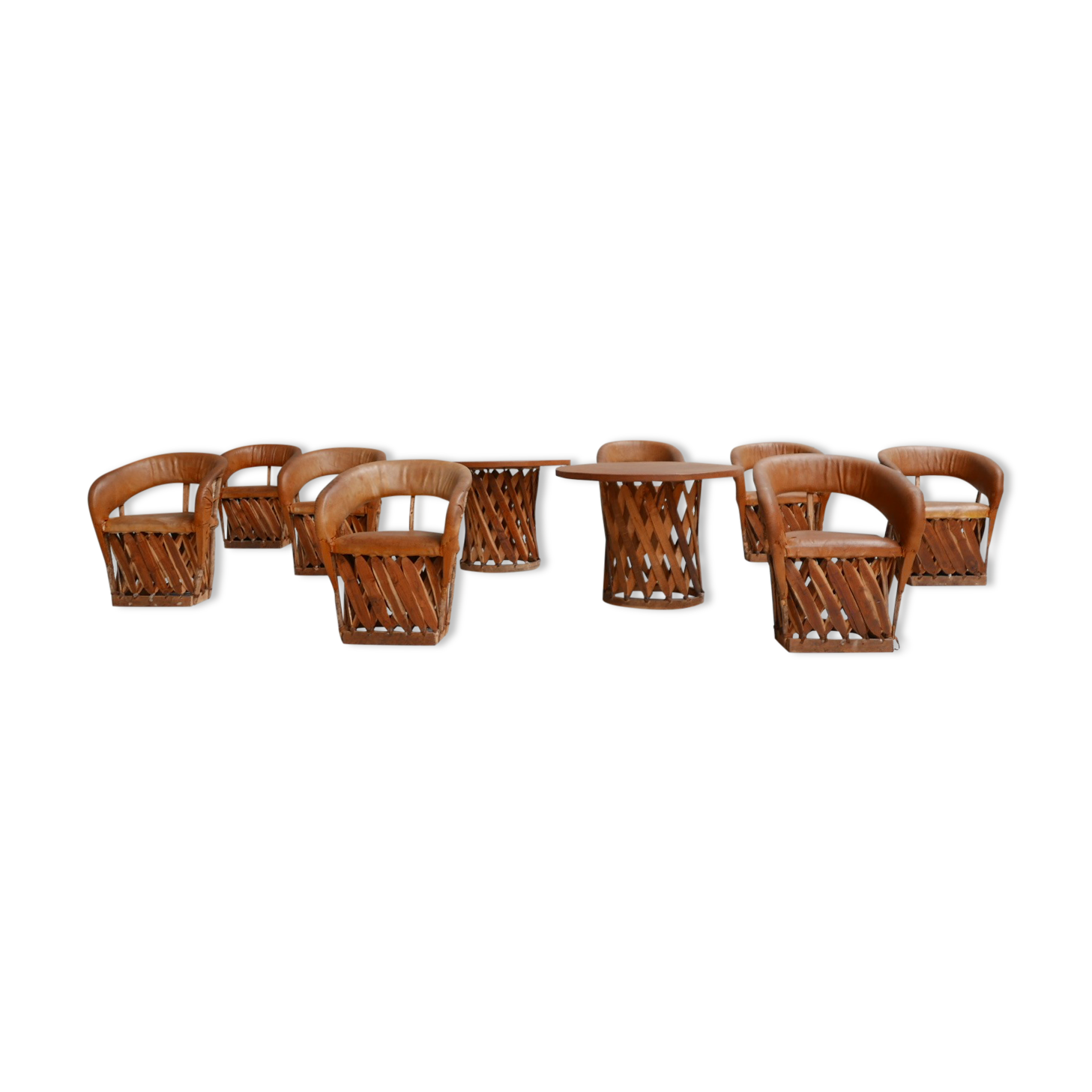 Set of Mid-Century Art Populaire Dining Chair and Table Set