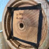 Pied de lampe en bois
