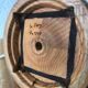 Pied de lampe en bois