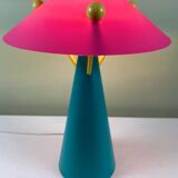 Lampe vintage colorée
