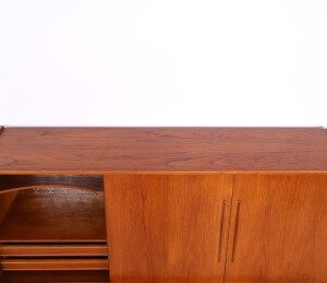 Vintage tall teak sideboard, 1960s