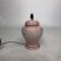 1980s Pink Ceramic Italian Table Lamp Marble Effect Vintage Urn Neo Classic