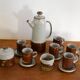Service à café vintage grès émaillé made in Japan 60s