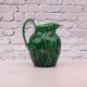 Vintage Wedgwood pitcher in green majolica - Vine and grape.