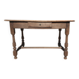 Antique table in natural wood