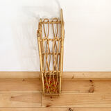 Vintage rattan umbrella stand