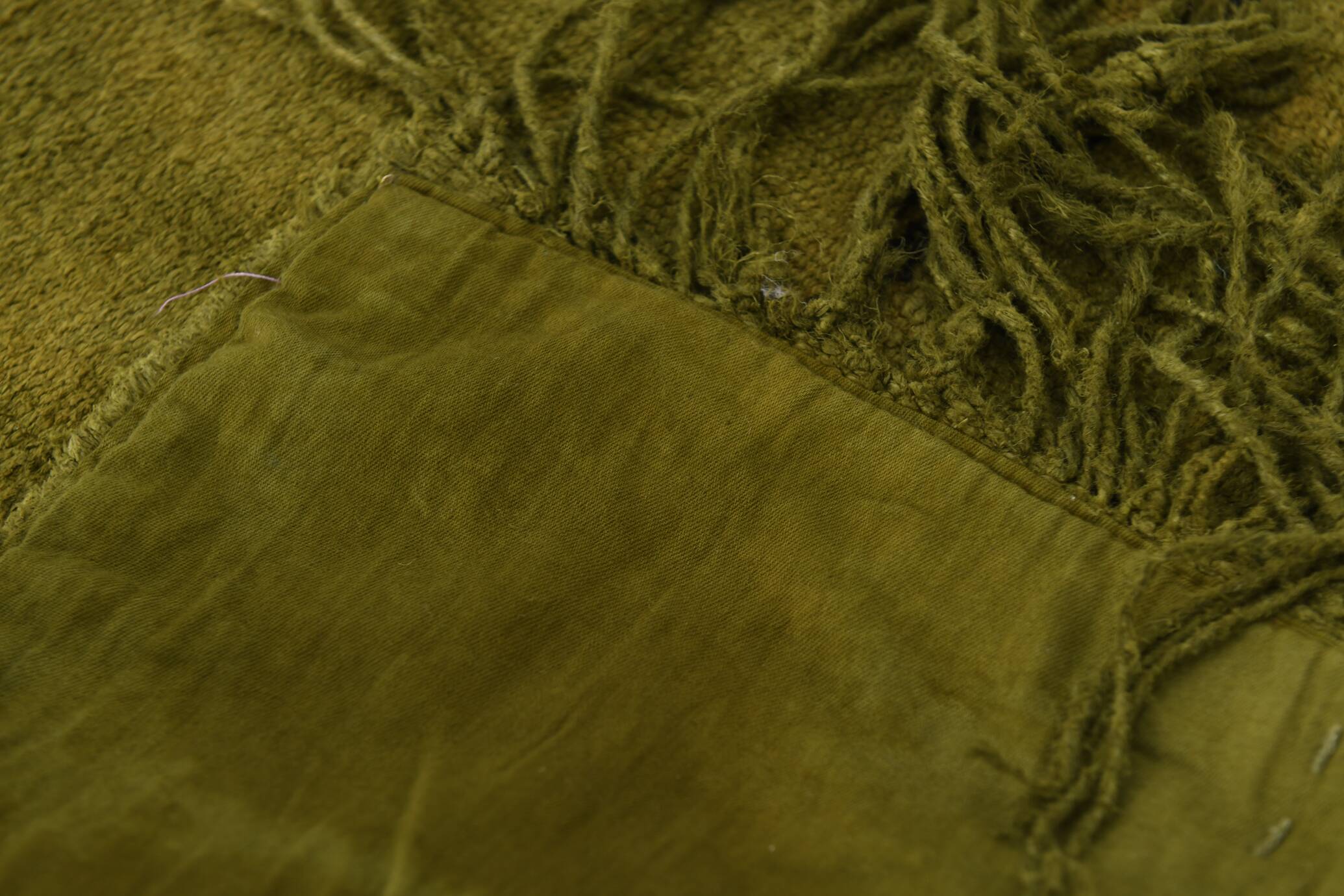 5x7 Shades Of Green Vintage Kilim Rug, 143x220Cm