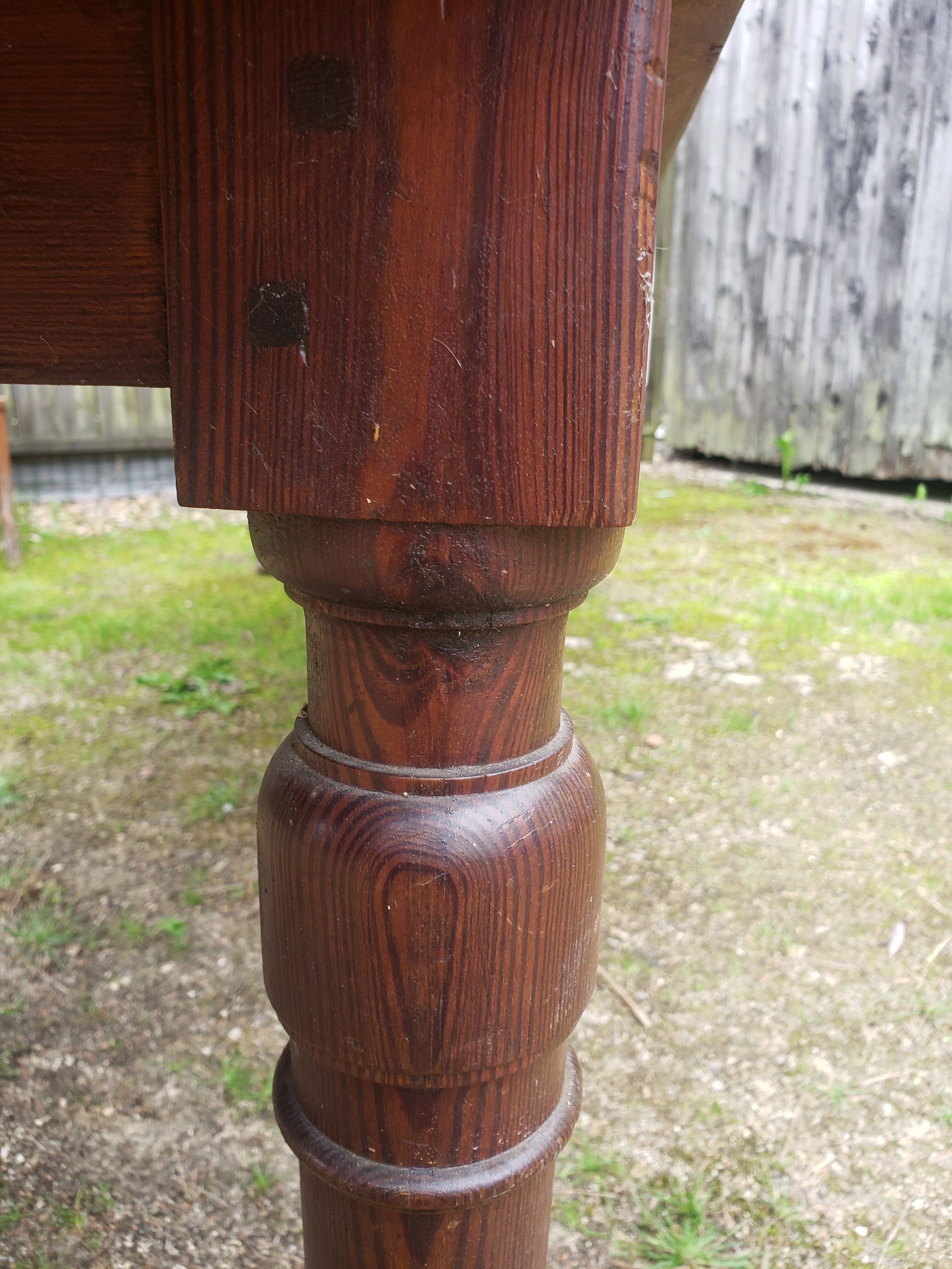 Old farm table in pine 3 meters