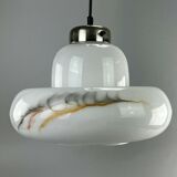 60s 70s lamp light hanging lamp glass ceiling lamp Space Age Design 60s