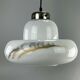 60s 70s lamp light hanging lamp glass ceiling lamp Space Age Design 60s
