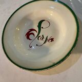 Lot of two antique Digoin Casino deep plates