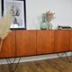 Scandinavian teak and metal sideboard