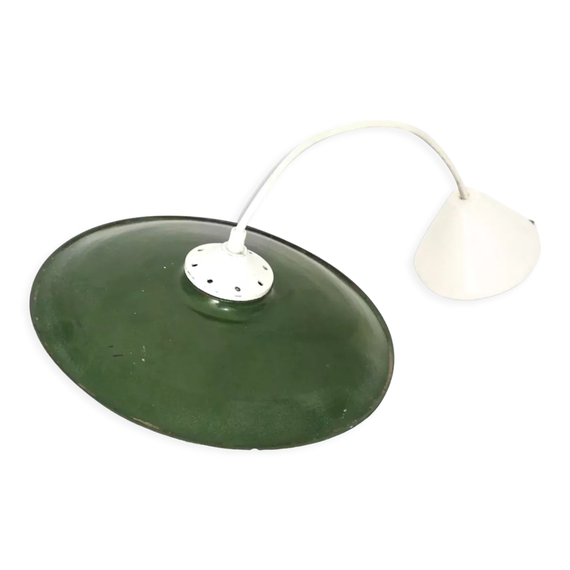 Enamelled sheet metal workshop suspension